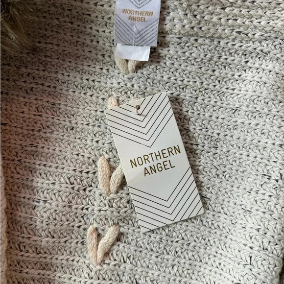 NWT Northern Angel Fur Trimmed Cardigan Size XL - Picture 6 of 8